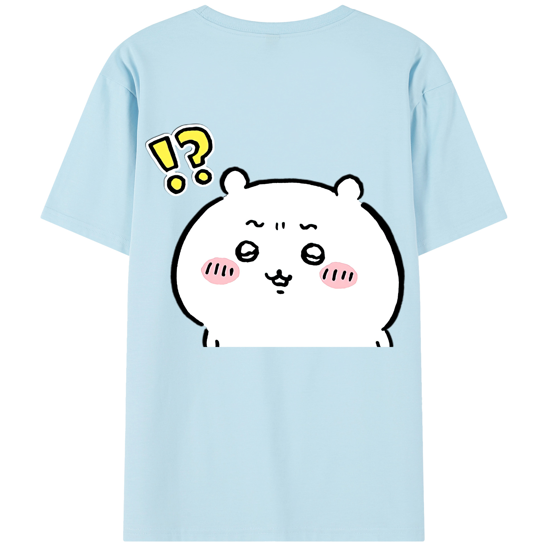 （画像用） ちいかわ ちいかわ Chii-kawa chiikawa 綿100％半袖Tシャツ（背面プリント）